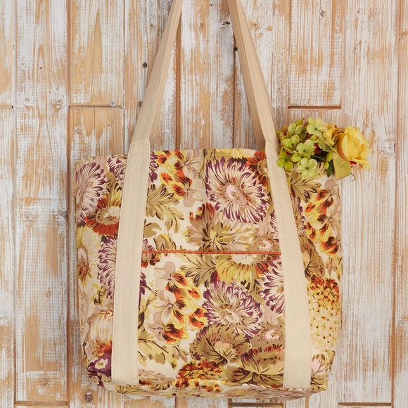 April Cornell Autumn Gathering Market Tote Bag NWT - Picture 1 of 2